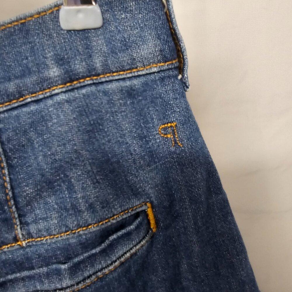 Anthropologie Pilcro Jeans Wide Leg Trouser Blue Denim High Rise 30T - Picture 6 of 11